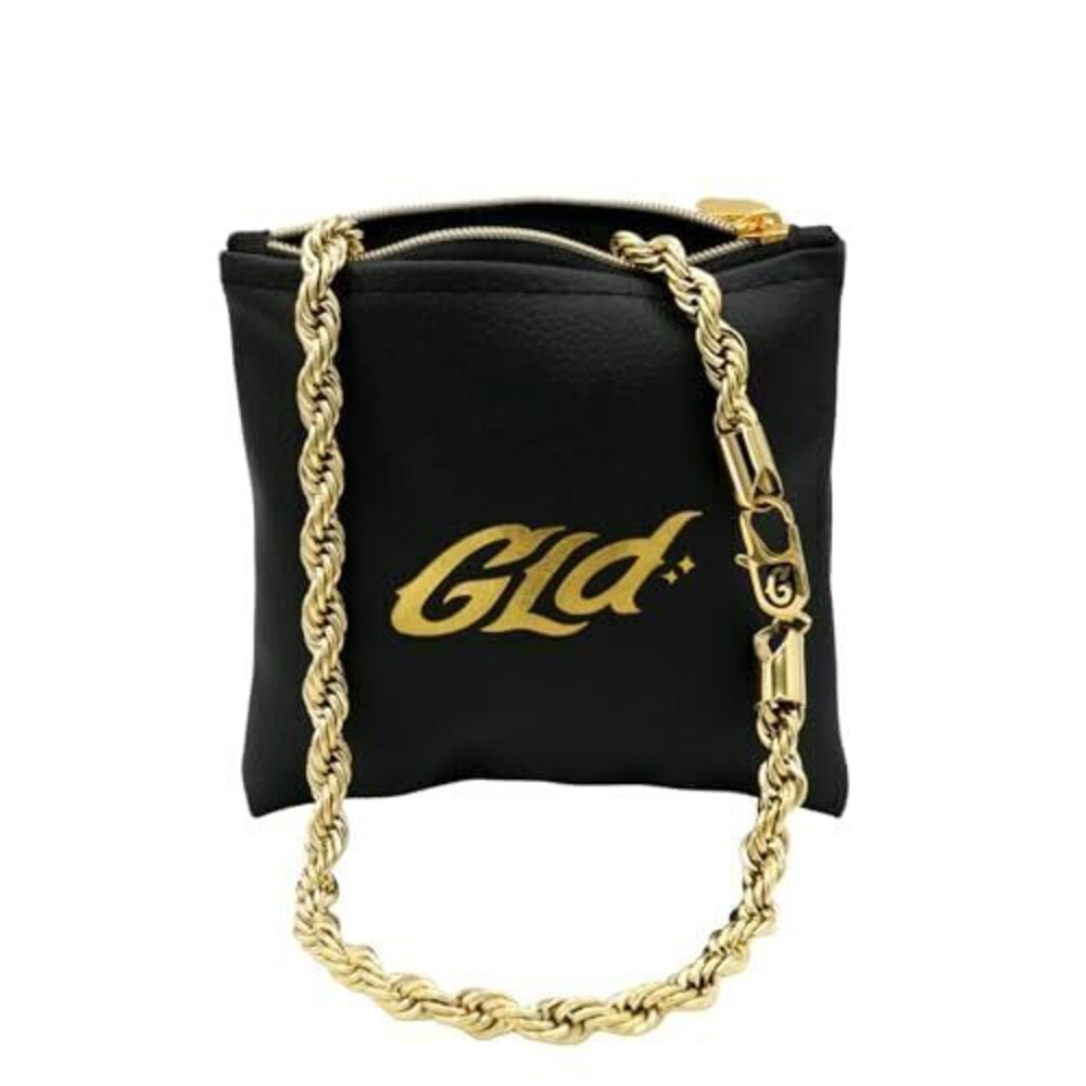 3152 Rope Chain Necklace – 8MM, 24", 18K Gold-Plated Yellow Gold –